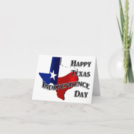 Cartão Dia da Independência do Texas
