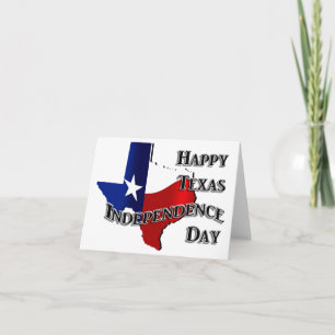 Cartão Dia da Independência do Texas