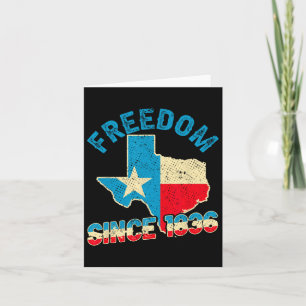 Cartão Dia da Independência do Texas 1836