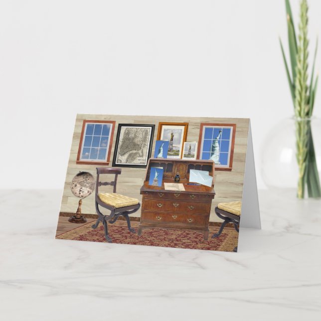 Cartão Dia da Independência feliz (Frente)