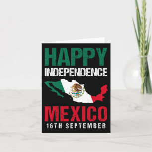 Cartão Dia da Independência Mexicana, 16 de setembro, Méx