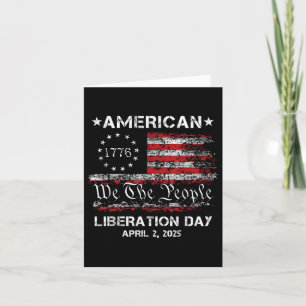 Cartão Dia da Libertação Americana Dia da Libertação Dia