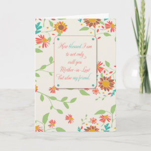 Cartão Dia da Mãe em Direito, Religioso com Girassóis