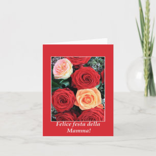 Cartão Dia da Mãe Feliz italiana!