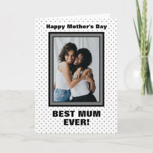 Cartão Dia da Mãe Personalizada da Melhor Mãe