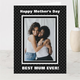 Cartão Dia da Mãe Personalizada da Melhor Mãe