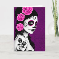 Dia da Menina do Crânio do Açúcar Morta - Roxo