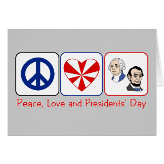 Cartão Dia da paz, do amor e dos presidentes