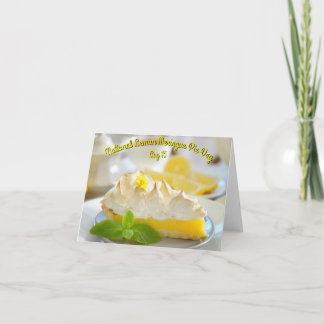 Cartão Dia da Pie de Limão Nacional Meringue