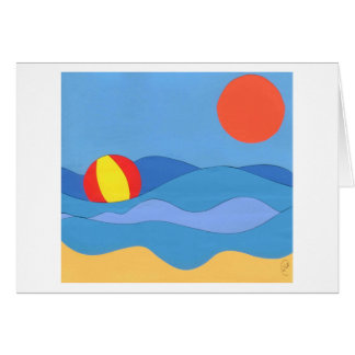 Cartão Dia da praia