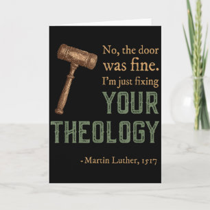 Cartão Dia da Reforma Cristã Reformada Martin Luther