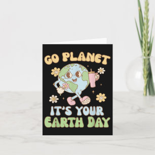 Cartão Dia da Terra 2025 Ir Planeta Seu Dia da Terra Mens
