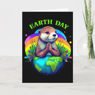 Cartão Dia da Terra Aniversário do Planeta Dia da Terra T