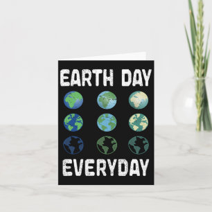 Cartão Dia da Terra Dia do Planeta Aniversário do Dia da