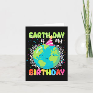 Cartão Dia da Terra É Meu Aniversário 22 de abril, Aniver