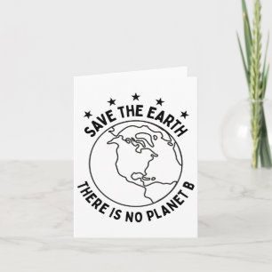 Cartão Dia da Terra Salve a Terra Não Há Planeta B - Envi