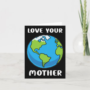 Cartão Dia da Terra Todo Dia Ama Seu Planeta Mãe Enviro