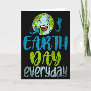 Cartão Dia da Terra Todos os Dias Aniversário do Planeta