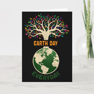Cartão Dia da Terra Todos os Dias Aniversário do Planeta