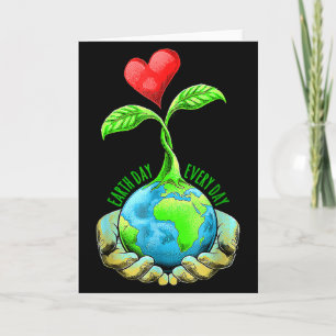 Cartão Dia da Terra Todos os Dias Dia da Terra