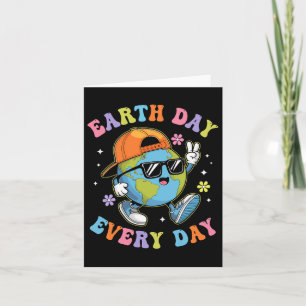 Cartão Dia da Terra Todos os Dias Engraçado Dia da Terra