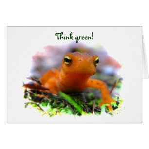 Cartão Dia da Terra vermelho de Eft