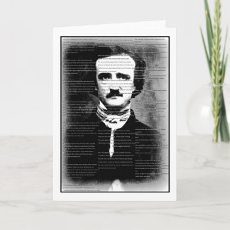 Cartão Dia das Bruxas... Poema de Edgar Allen Poe, "O Rav