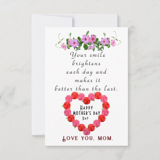 Cartão Dia das mães (Frente)