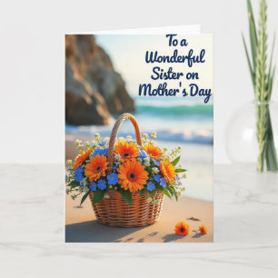 Cartão Dia das Mães ao Mar Carta para a Irmã
