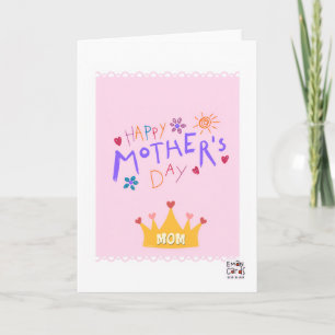 Cartão Dia das Mães - Arte Infantil
