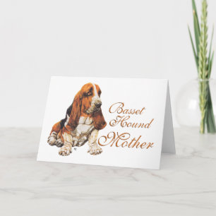 Cartão Dia das Mães Basset Hound