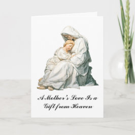 Cartão Dia das Mães Católico Cristão Bendita Virgem Maria