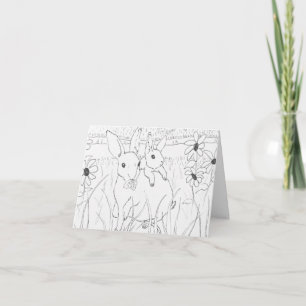Cartão Dia das Mães Coelhinhos Fofos