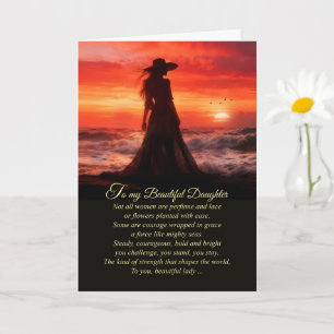 Cartão Dia das Mães com Mulher Bonita