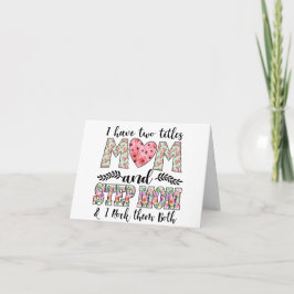 Cartão Dia das Mães da Madrasta Personalizado