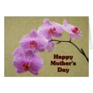 Cartão Dia das mães do Phalaenopsis