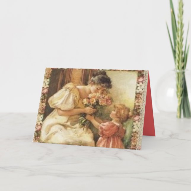 Cartão Dia das mães do Victorian (Frente)