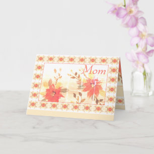 Cartão Dia das Mães em Aquarela Floral