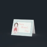 Cartão Dia das mães feliz!<br><div class="desc">Cartão de nota doce do dia das mães</div>