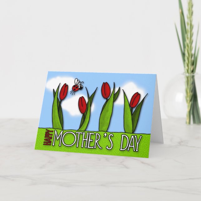 Cartão Dia das mães feliz (Frente)