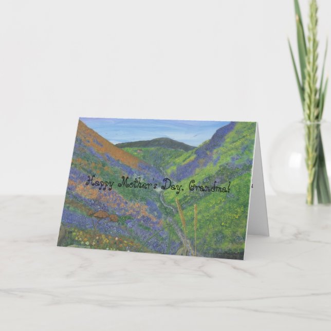 Cartão Dia das mães feliz, avó (Frente)