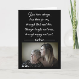 Cartão Dia das mães feliz personalizado da filha da mãe