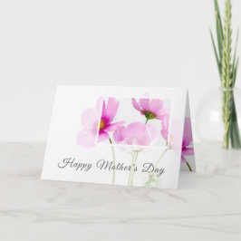 Cartão Dia das mães feliz personalizado floral moderno