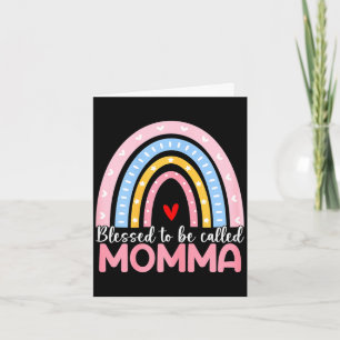 Cartão Dia das mães feminino abençoado por ser chamado de