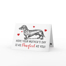 Dia das Mães Fofo Do Cachorro | Dachshund