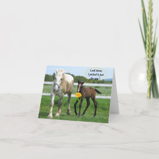 Cartão Dia das mães Horsy