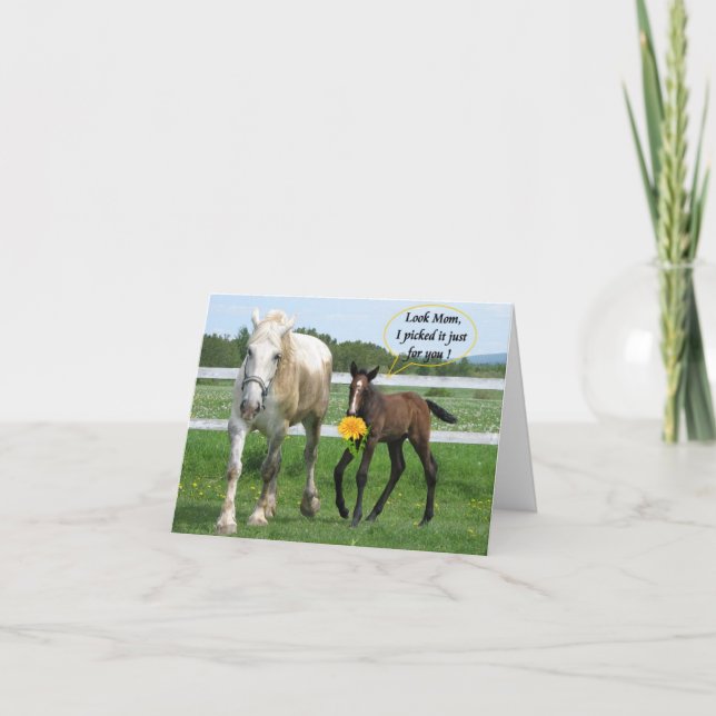 Cartão Dia das mães Horsy (Frente)