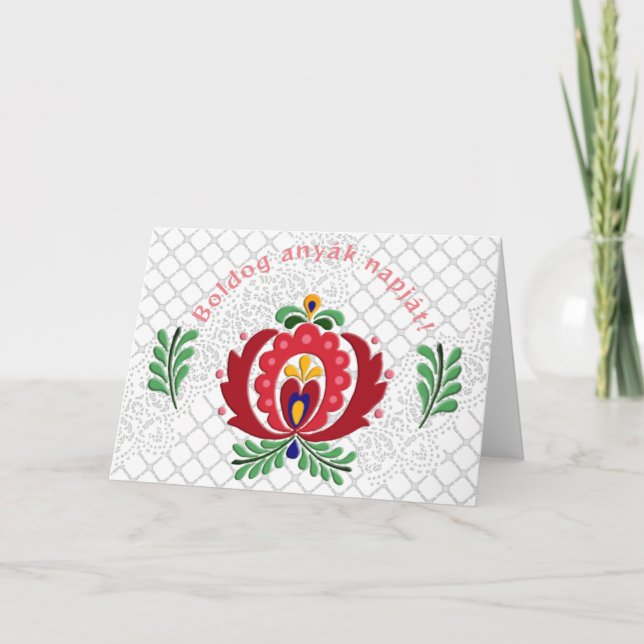 Cartão Dia das Mães Húngaro  (Frente)