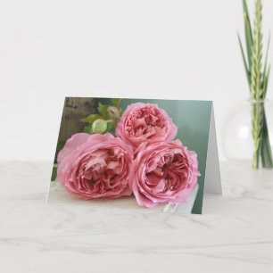 Cartão Dia das mães inglês da herança dos rosas de Dav