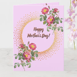 Cartão Dia das Mães Jardim Floral em Inglês